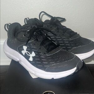 Under Armour Kids Black and White Sneakers